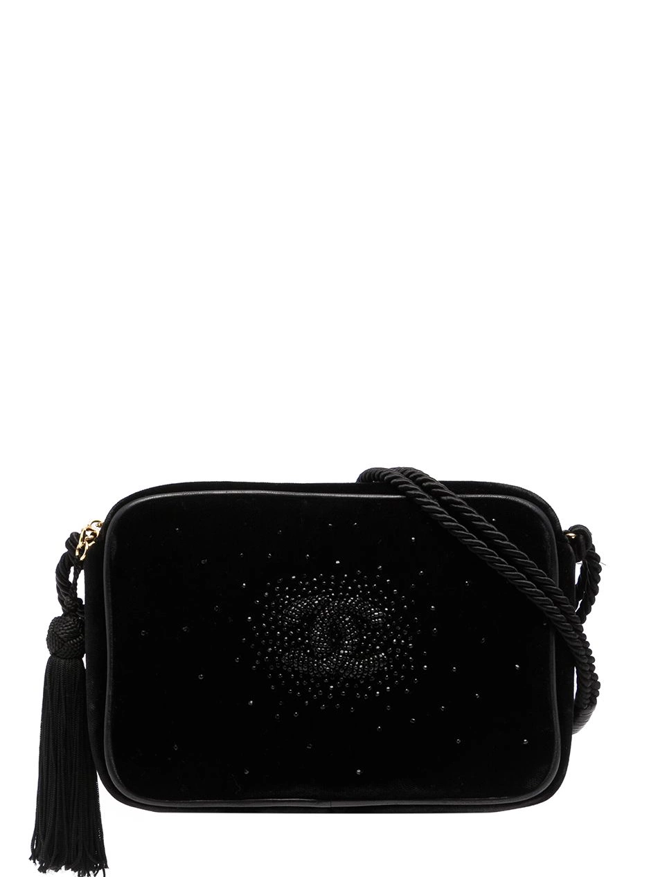Affordable HOT SALE Women bag CC crossbody rhinestone-embellished CHANEL 1990s 0429